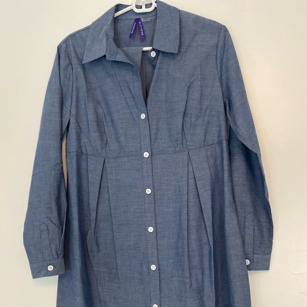 Never worn chambray Maternity shirt dress